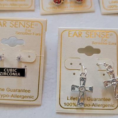 New Ear Sense Earrings 100% Hypo Allergenic (A)