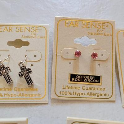 New Ear Sense Earrings 100% Hypo Allergenic (A)