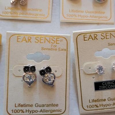 New Ear Sense Earrings 100% Hypo Allergenic (A)