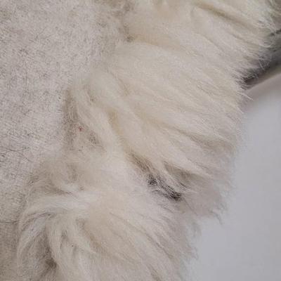 Tribal Animal Poncho with Real Fur Trim