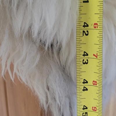 Tribal Animal Poncho with Real Fur Trim