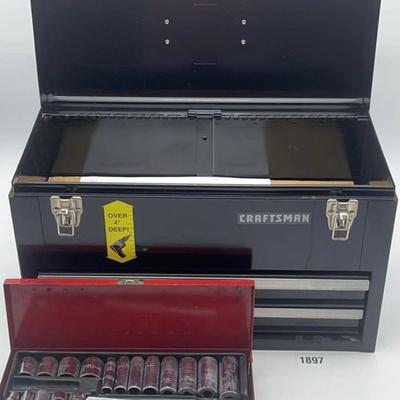 Craftsman 2 Drawer Tool Box with Impact Sockets