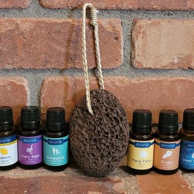 Essential Oil and Pumice Stone