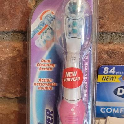 New Oral B Cross Action Electric Toothbrush and Dental Picks