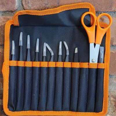 10 Tweezers and Scissors Set