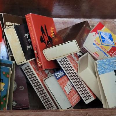 Decorative Box filled with Match Collection and Incense Cones