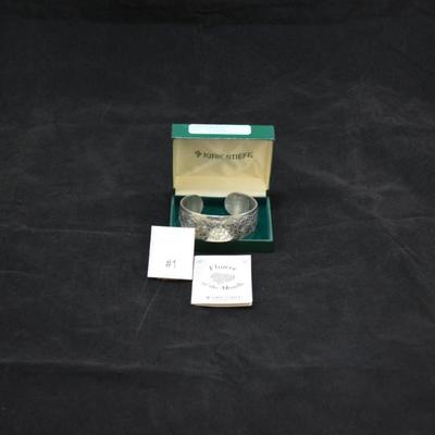 Kirk Stieff Pewter October Bracelet with Box