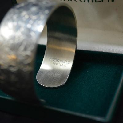 Kirk Stieff Pewter October Bracelet with Box