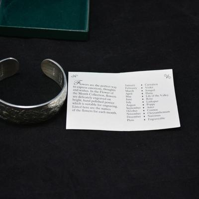 Kirk Stieff Pewter October Bracelet with Box