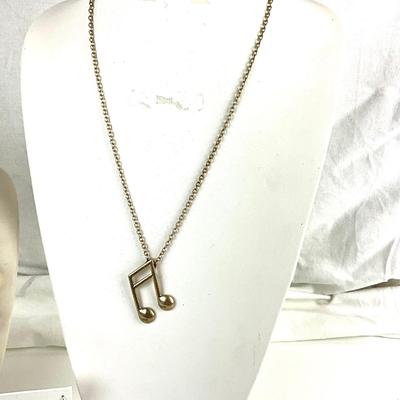 438 Brown and Gold Musical Jewelry with Smart Touch Gloves