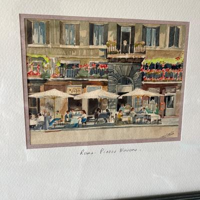 Masits Aâ€™gnes Original Watercolor Painting Plus More Italian Art & More  (D-MK)