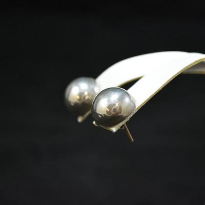925 Sterling Bulb Earrings 5.3g