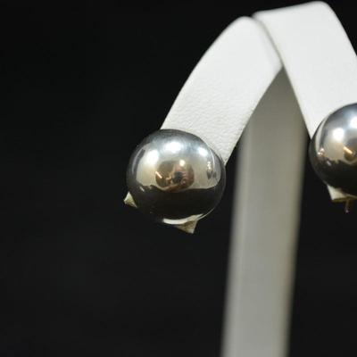 925 Sterling Bulb Earrings 5.3g