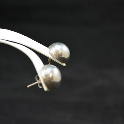 925 Sterling Bulb Earrings 5.3g