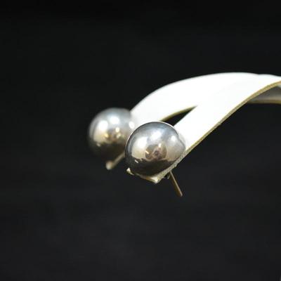 925 Sterling Bulb Earrings 5.3g