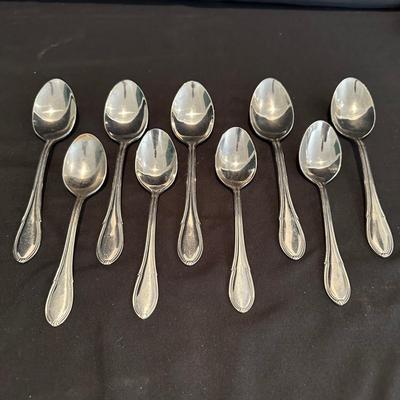 Assortment of Stainless Silverware and Corelle Dishes (LR-KL)