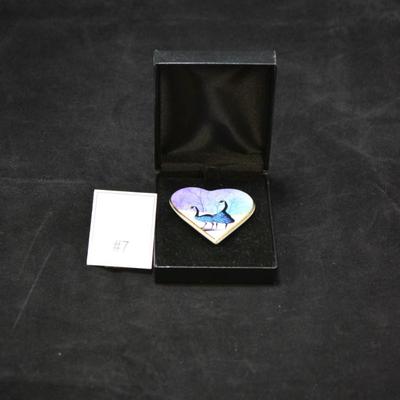 P. Buckley Moss Porcelain Pendant/Brooch