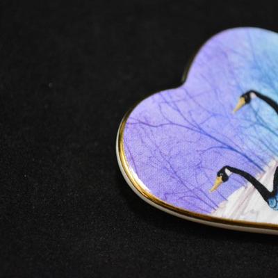 P. Buckley Moss Porcelain Pendant/Brooch