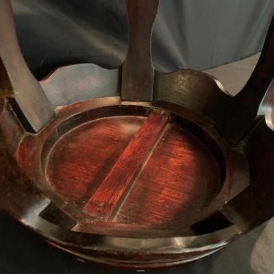 Two Rosewood Stools with Mother of Pearl Inlay (DR-KW)