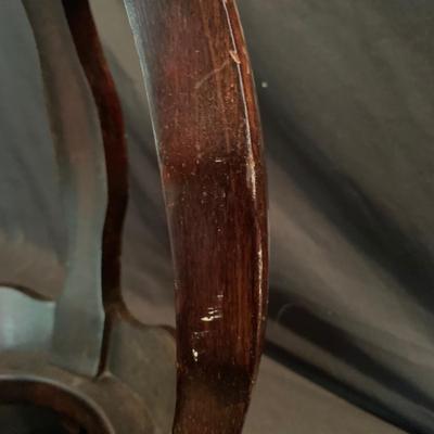 Two Rosewood Stools with Mother of Pearl Inlay (DR-KW)