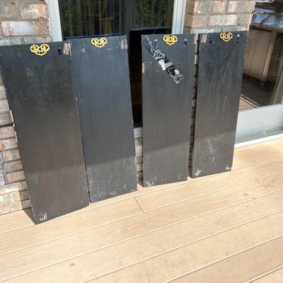 Four Asian Style Painted Panels of Art (D-MK)