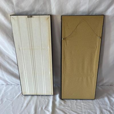 Four Asian Style Painted Panels of Art (D-MK)