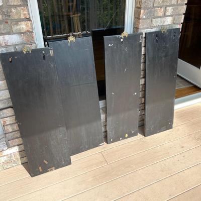 Four Asian Style Painted Panels of Art (D-MK)