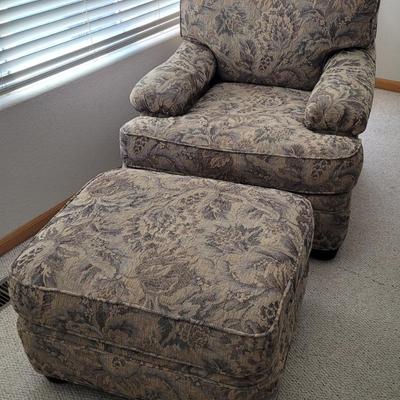 Touchstone Arm Chair and Ottoman