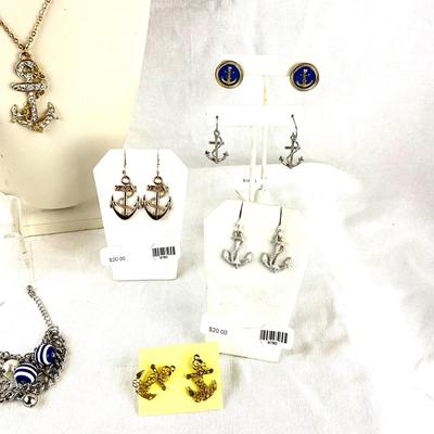 456 Nautical Anchor Jewelry Lot