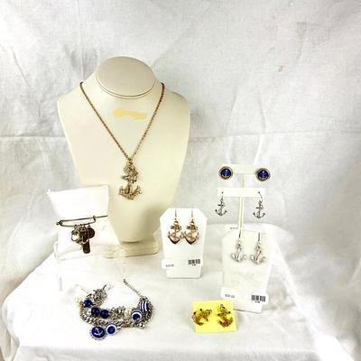 456 Nautical Anchor Jewelry Lot