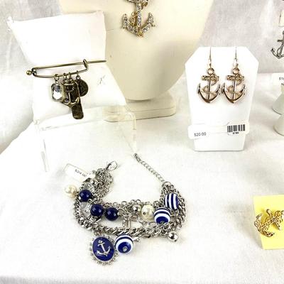 456 Nautical Anchor Jewelry Lot