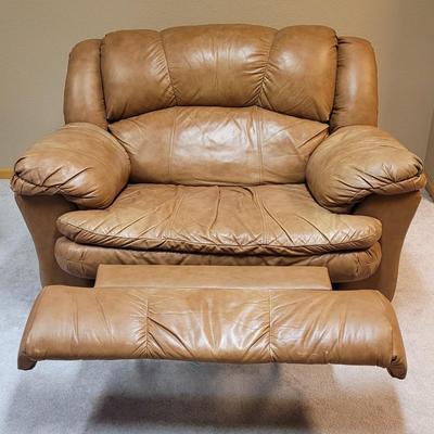 Oversized Leather Recliner