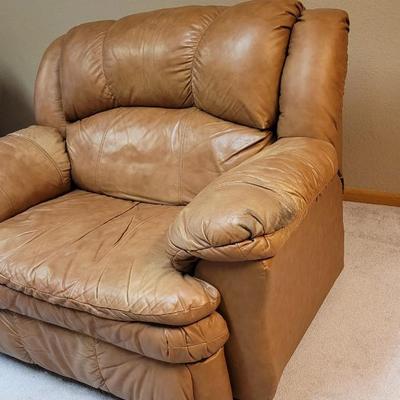 Oversized Leather Recliner
