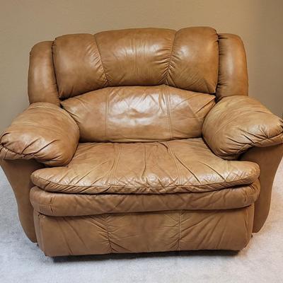 Oversized Leather Recliner
