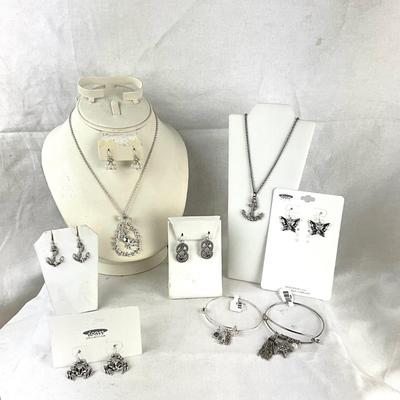 460 Nautical Silver-tone Jewelry Lot