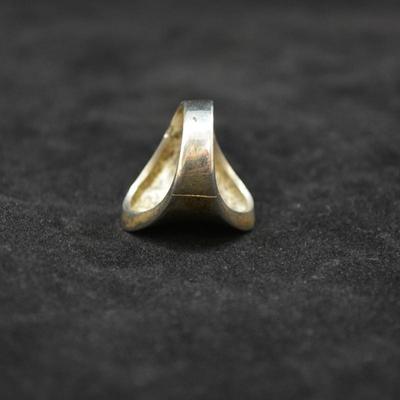 Heavy 925 Sterling Cigar Band Ring  Size 7 10.3g
