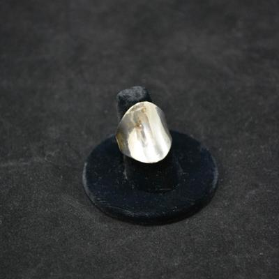 Heavy 925 Sterling Cigar Band Ring  Size 7 10.3g