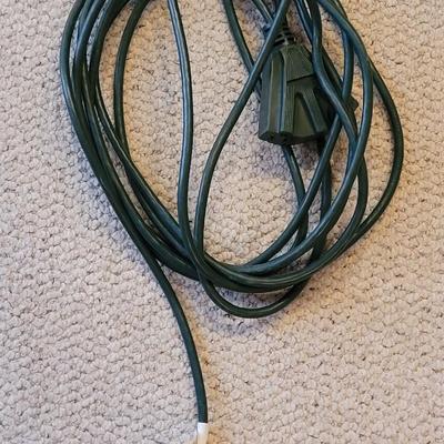 Green Power Cord with Triple Plug In