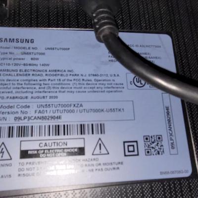 55" Samsung Smart TV with Wall Mount