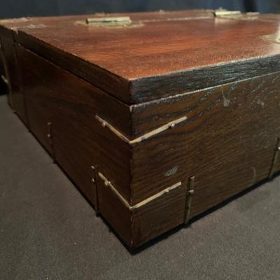 Framed Asian Silk with Korean Wooden Box (DR-KW)