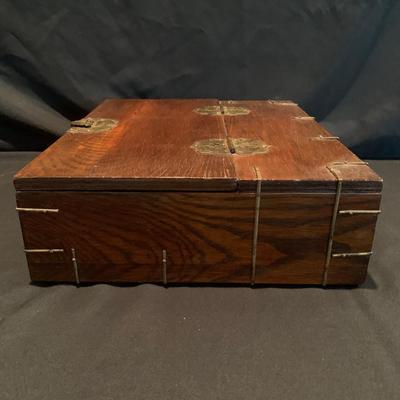 Framed Asian Silk with Korean Wooden Box (DR-KW)