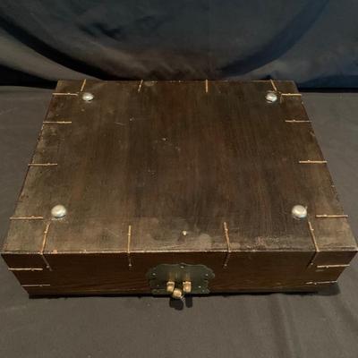 Framed Asian Silk with Korean Wooden Box (DR-KW)