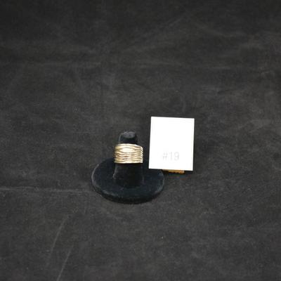 Wide 925 Sterling Ring Size 8 6.6g
