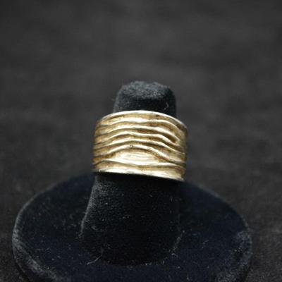 Wide 925 Sterling Ring Size 8 6.6g