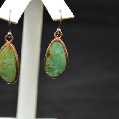 Copper & Jasper Drop Earrings