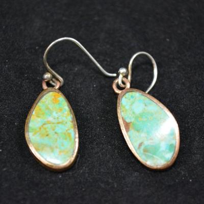 Copper & Jasper Drop Earrings