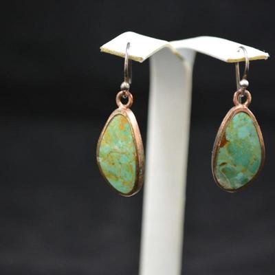 Copper & Jasper Drop Earrings
