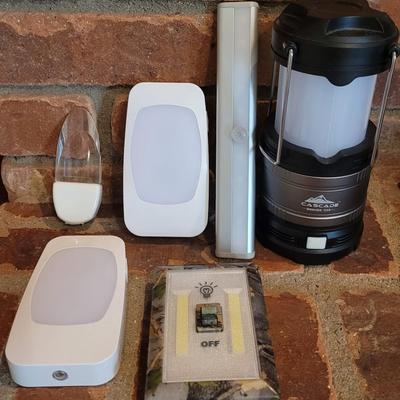 Plug in Night Lights, under Counter Strip Light, and Portable Outdoor Lantern