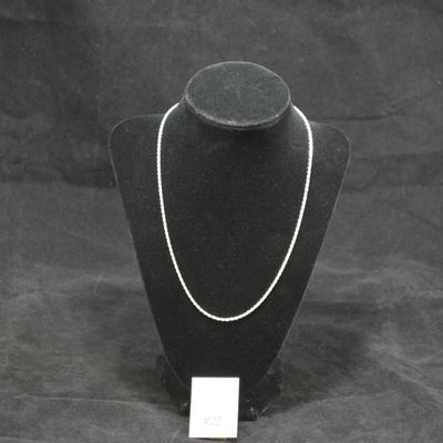 925 Sterling Twist Chain with Extender 19" 7.6g