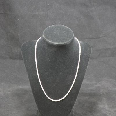925 Sterling Twist Chain with Extender 19" 7.6g